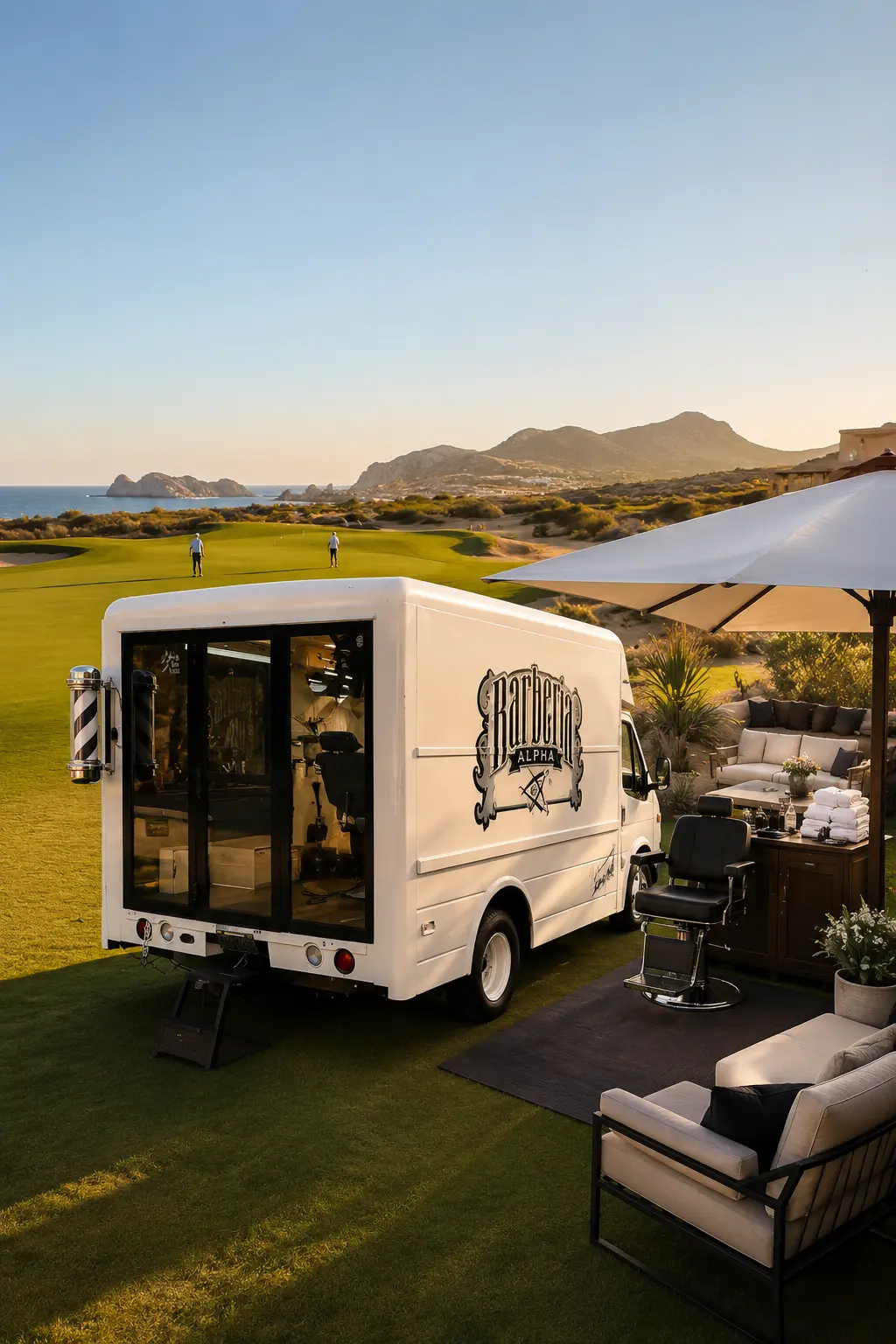 Alpha Truck listo para un evento privado